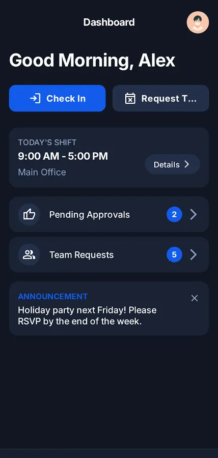 ConnectTeam app screen