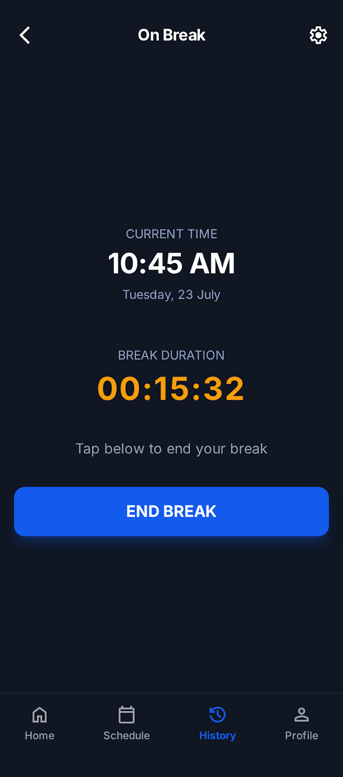 ConnectTeam Employee Attendance App - Mobile app screenshot 10 - Android Android (Kotlin) app