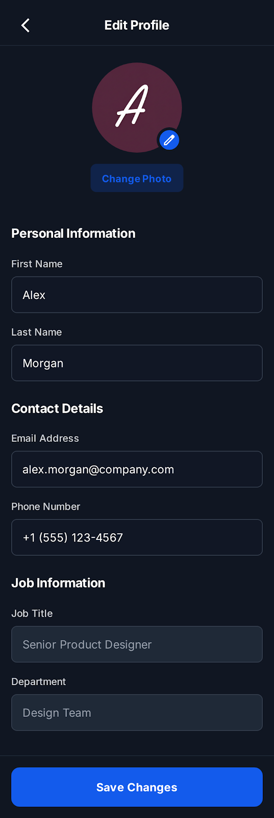 ConnectTeam Employee Attendance App - Mobile app screenshot 12 - Android Android (Kotlin) app