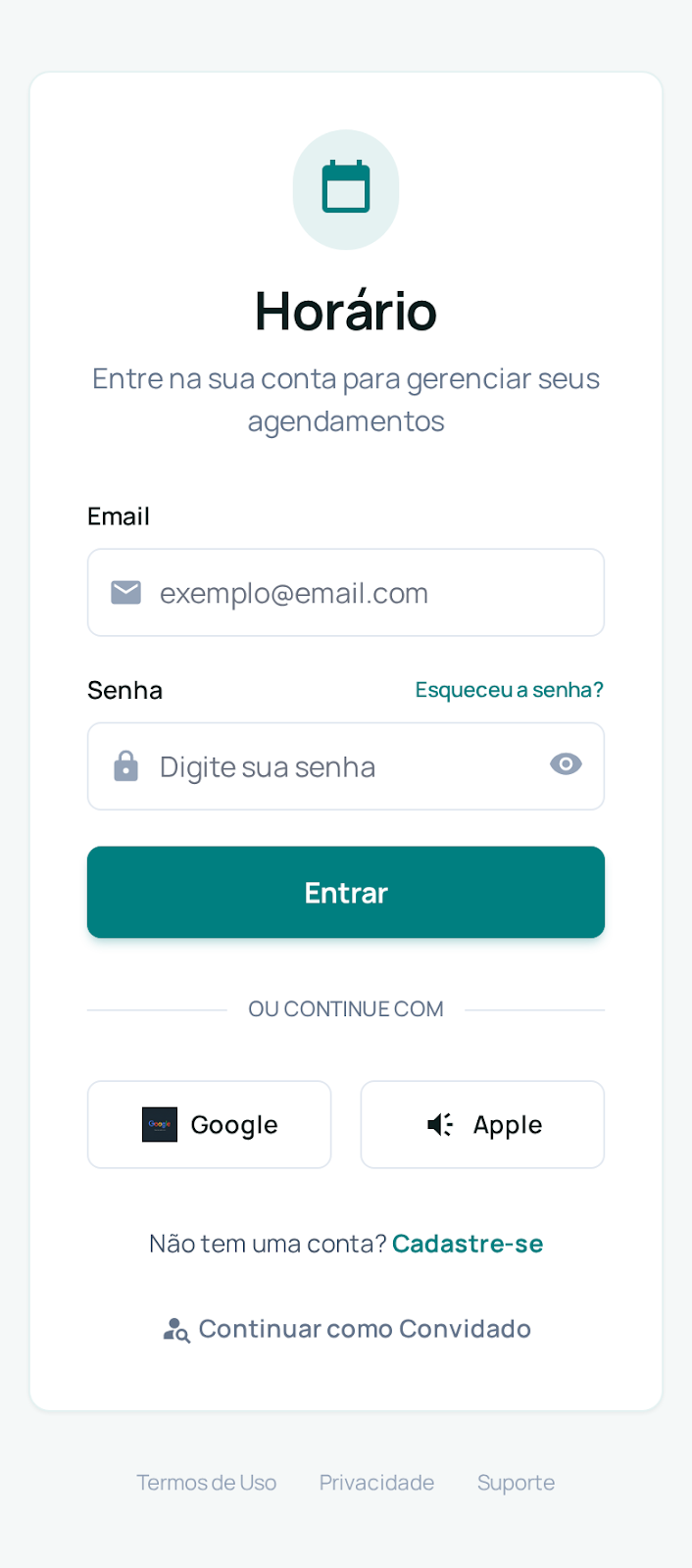 Horario Appointment Booking & Scheduling System - Mobile app screenshot 4 - iOS, Android React app