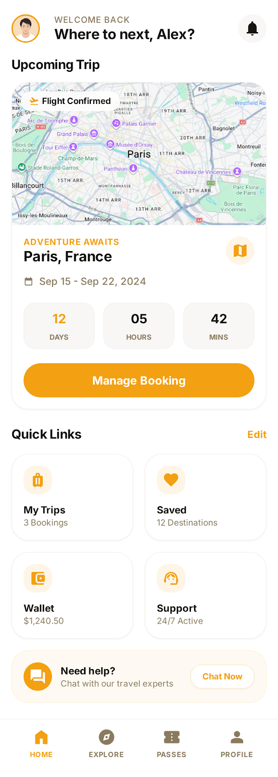 Putnik Travel Booking & Itinerary Platform - Mobile app screenshot 2 - iOS, Android React app