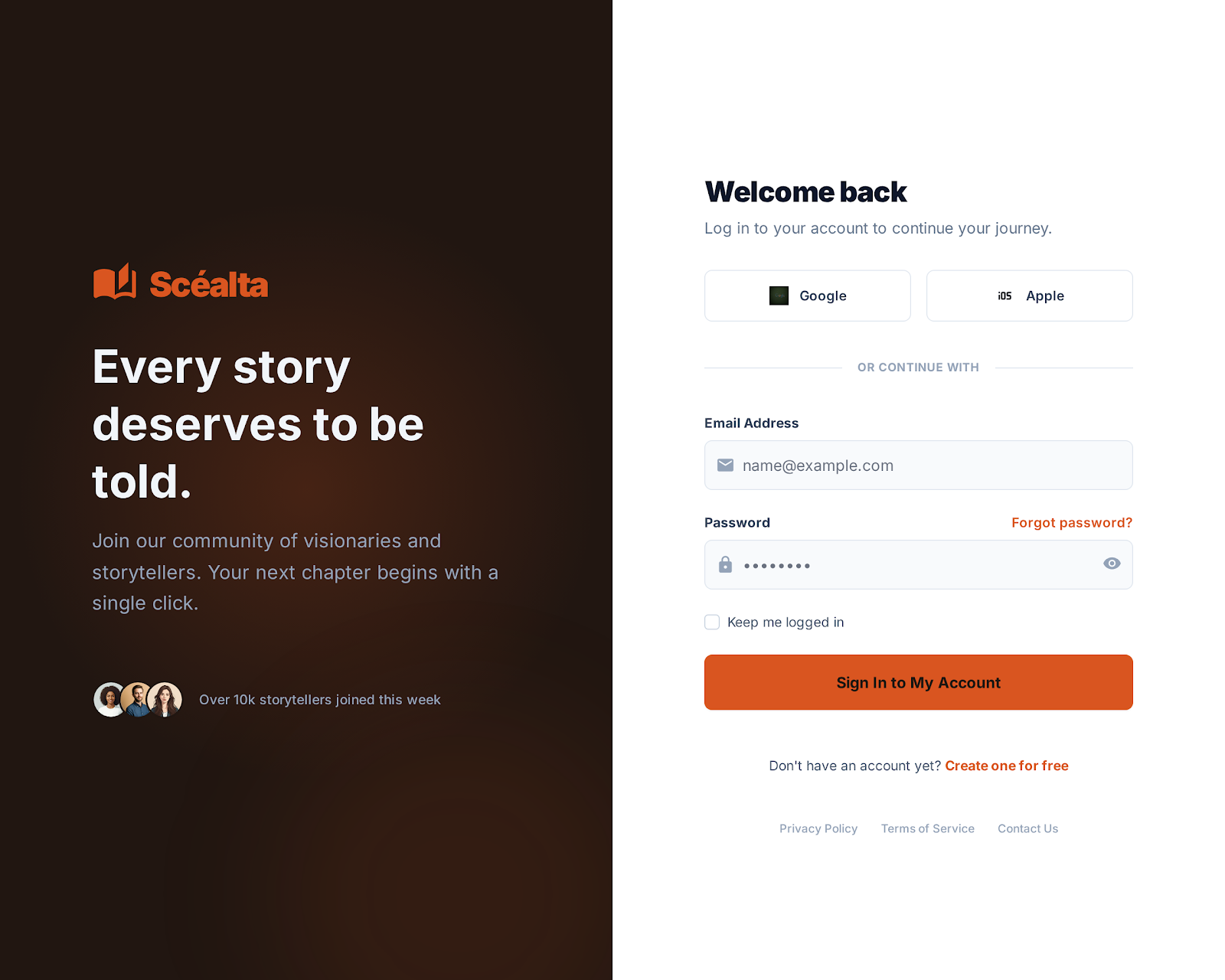 Scealta News & Blog Publishing Platform - Web platform screenshot 5 - Next.js, TypeScript development