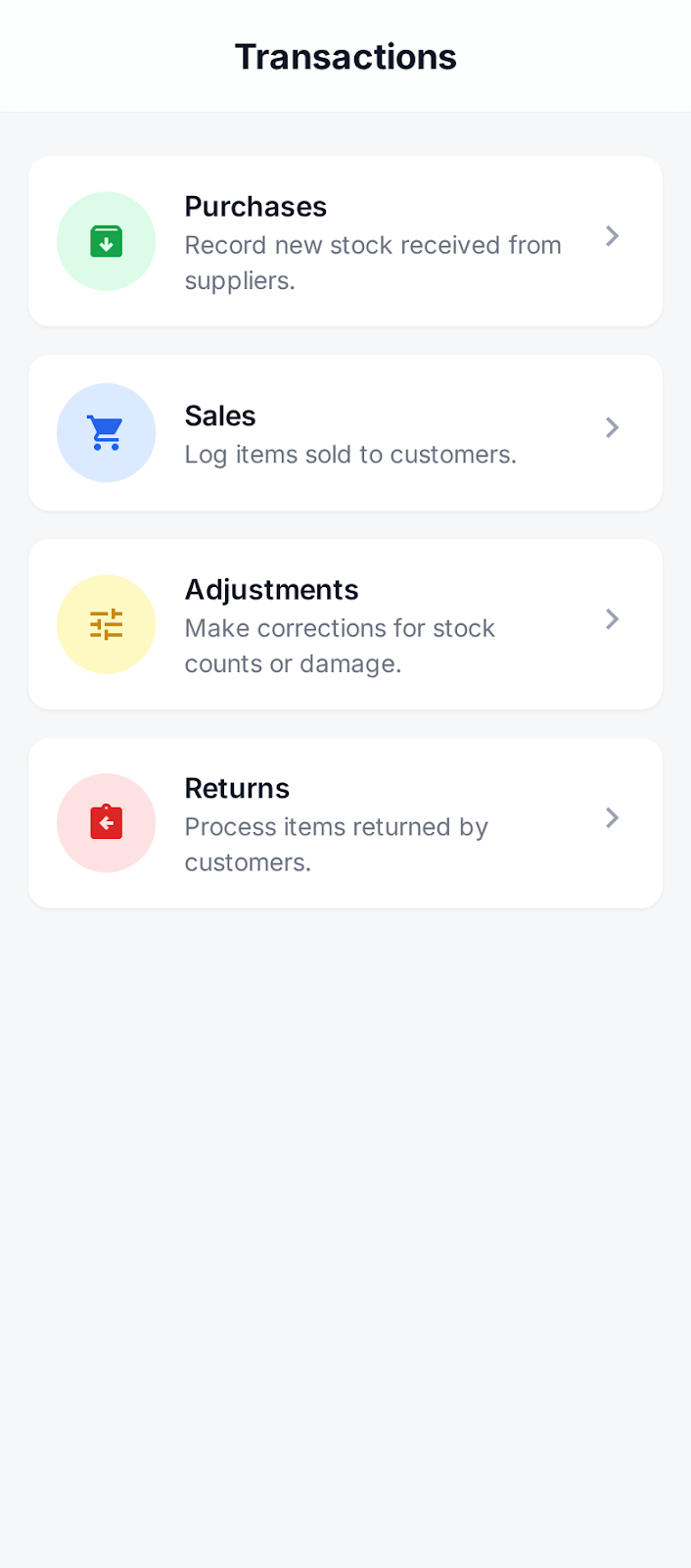Stockify Inventory & Stock Management App - Mobile app screenshot 10 - Android & iOS Flutter (Dart) app